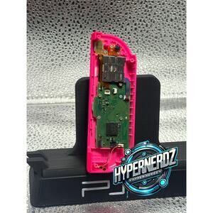 OEM Nintendo Switch Left Joy-Con Neon Pink Parts Repair Disassembled